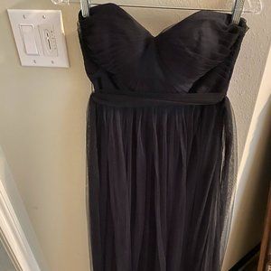 BHLDN Black Bridesmaid Dress Size 2 Formal Long